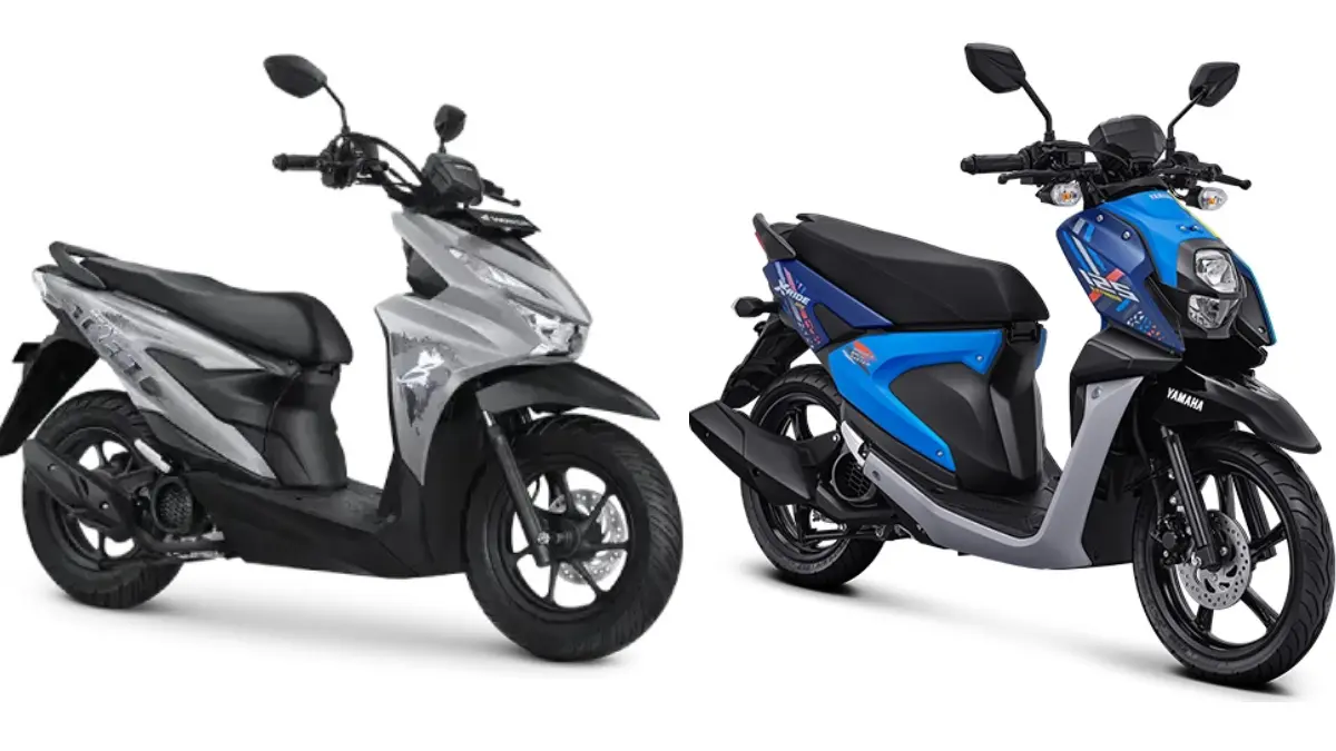 Honda Beat Street dan Yamaha X-Ride 125.