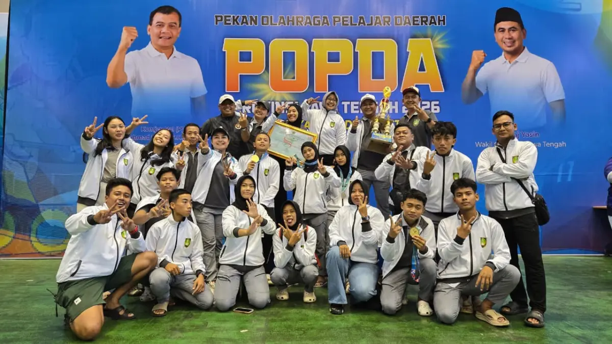 Pencak Silat Surakarta Finis Juara Umum Kedua Popda Jateng 2026. (Dok.IPSI Solo) 