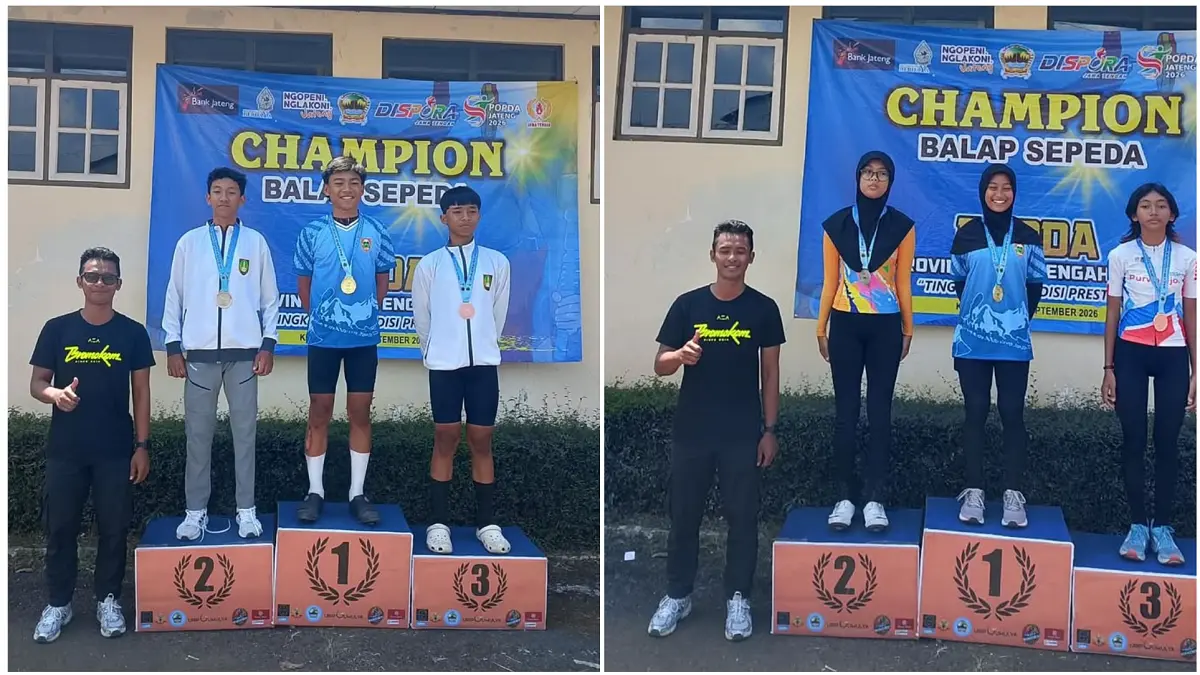 Atlet balap sepeda menyumbang medali terbanyak untuk Boyolali dalam ajang POPDA 2026. (DISPORAPAR BOYOLALI)