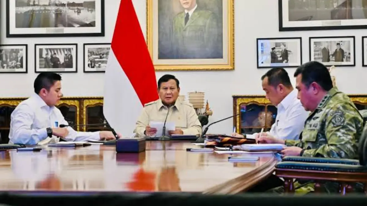Presiden Prabowo Subianto mewacanakan penyatuan Badan Geologi dengan Badan Meteorologi, Klimatologi, dan Geofisika (BMKG). (Foto: setkab.go.id)