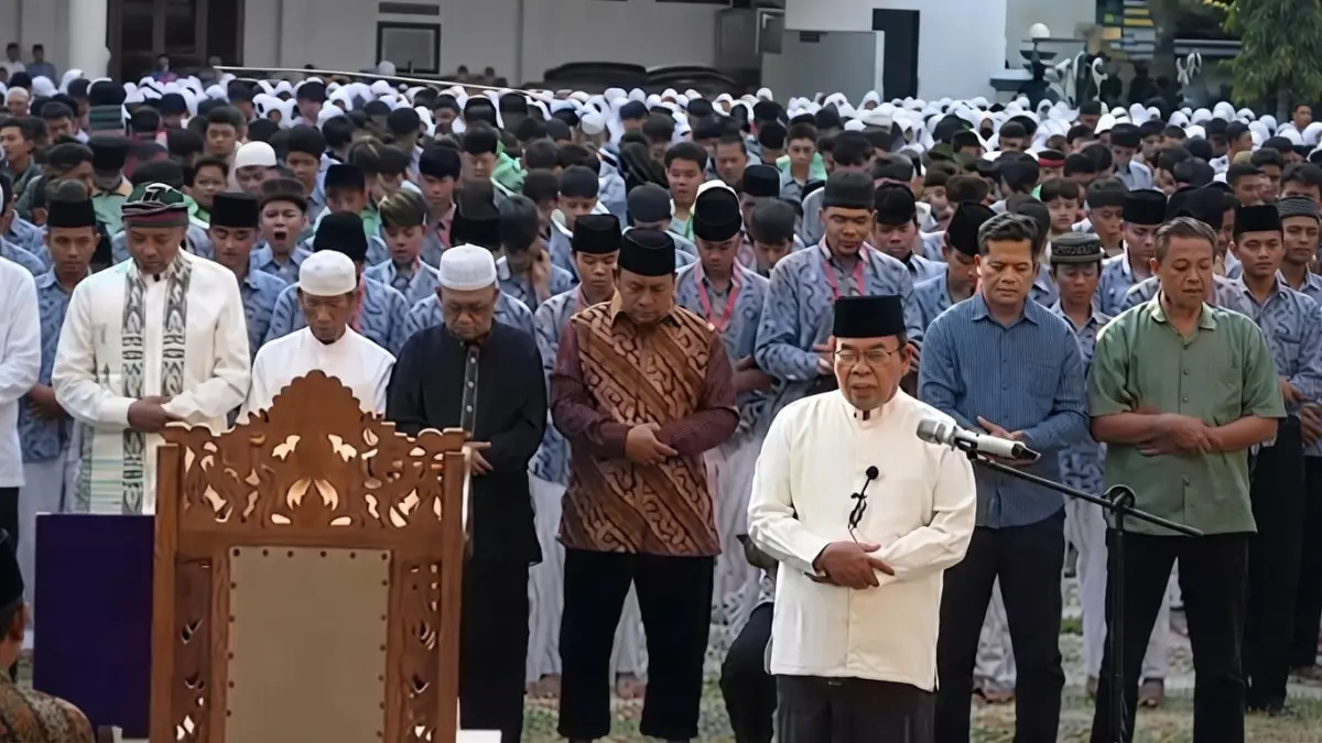 Salat Istisqa dilaksanakan di Pondok Pesantren Budi Utomo, Solo, Rabu (9/9/2026). (ISTIMEWA)