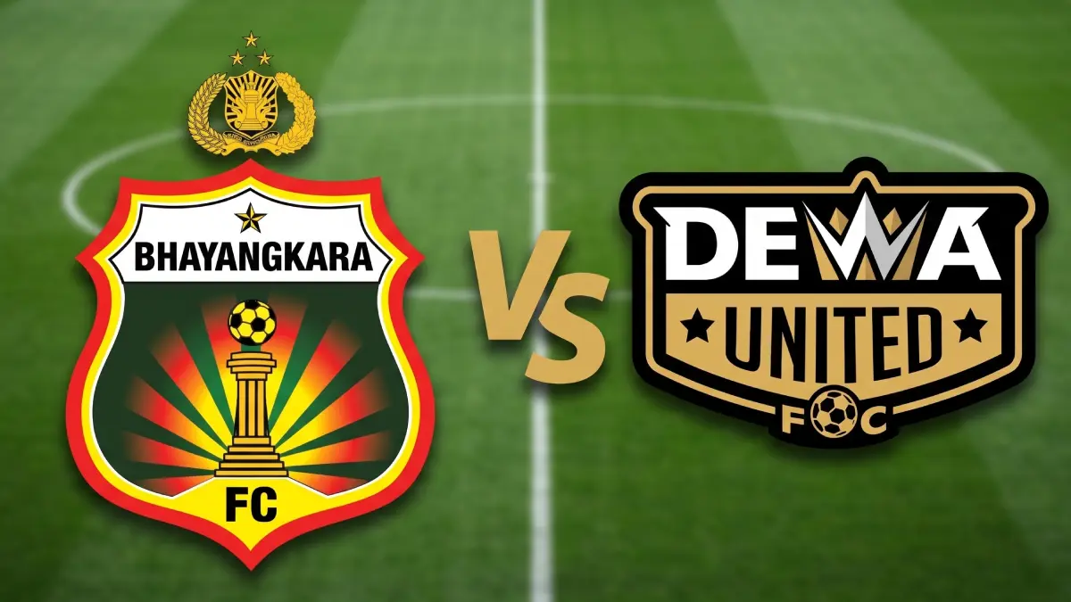 Bhayangkara FC vs Dewa United.
