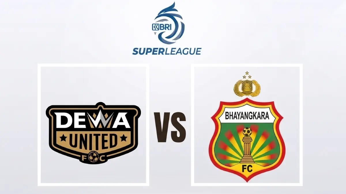 Dewa United vs Bhayangkara FC.
