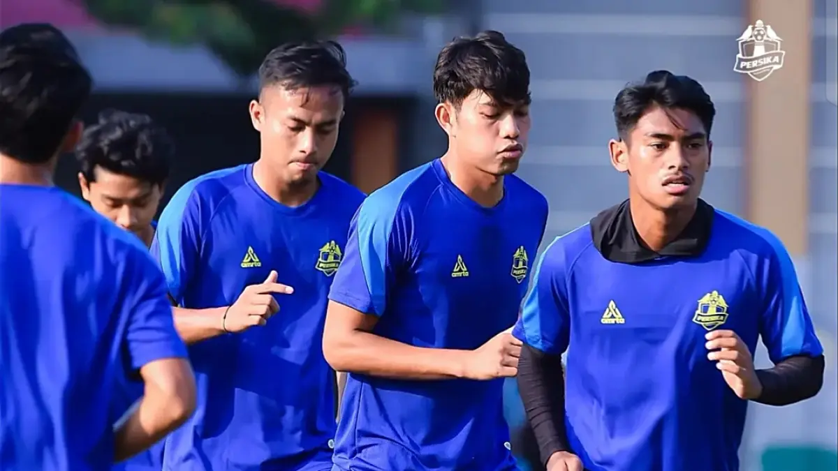 Pemain Persika Karanganyar jalani latihan rutin (Instagram: @persika.karanganyar)