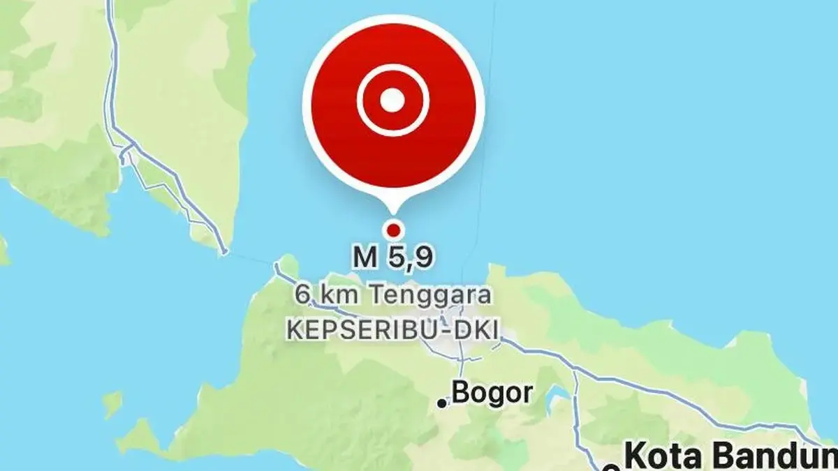 Gempa Jakarta M 5,9 Guncang Kepulauan Seribu, Ternyata Akibat Aktivitas Intraslab, Apa Itu?