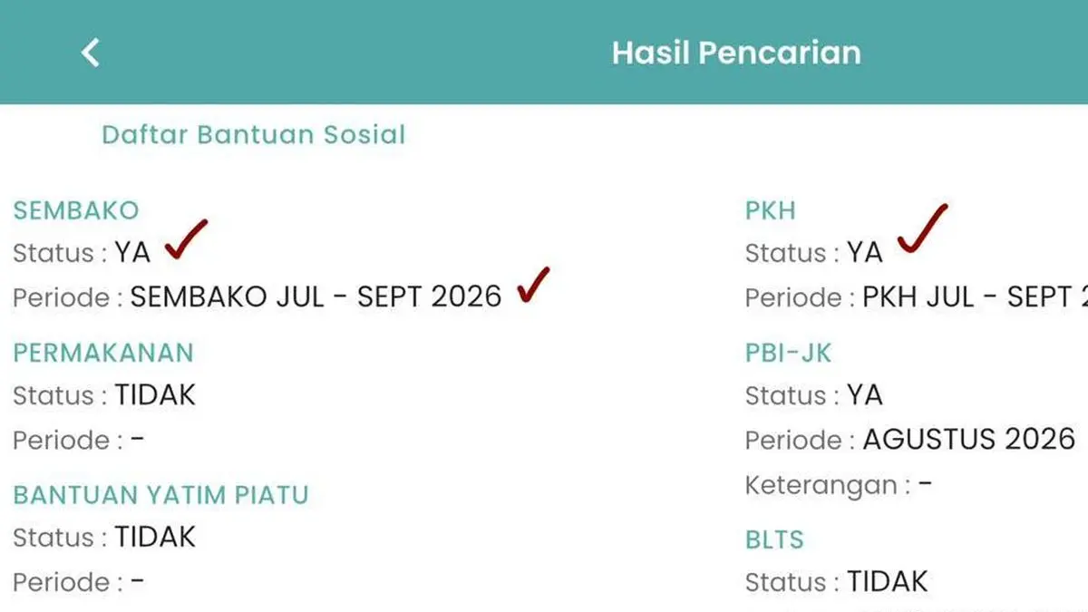 Nama Anda Masih Terdaftar? Begini Cara Cek Bansos PKH dan BPNT September 2026 Lewat HP