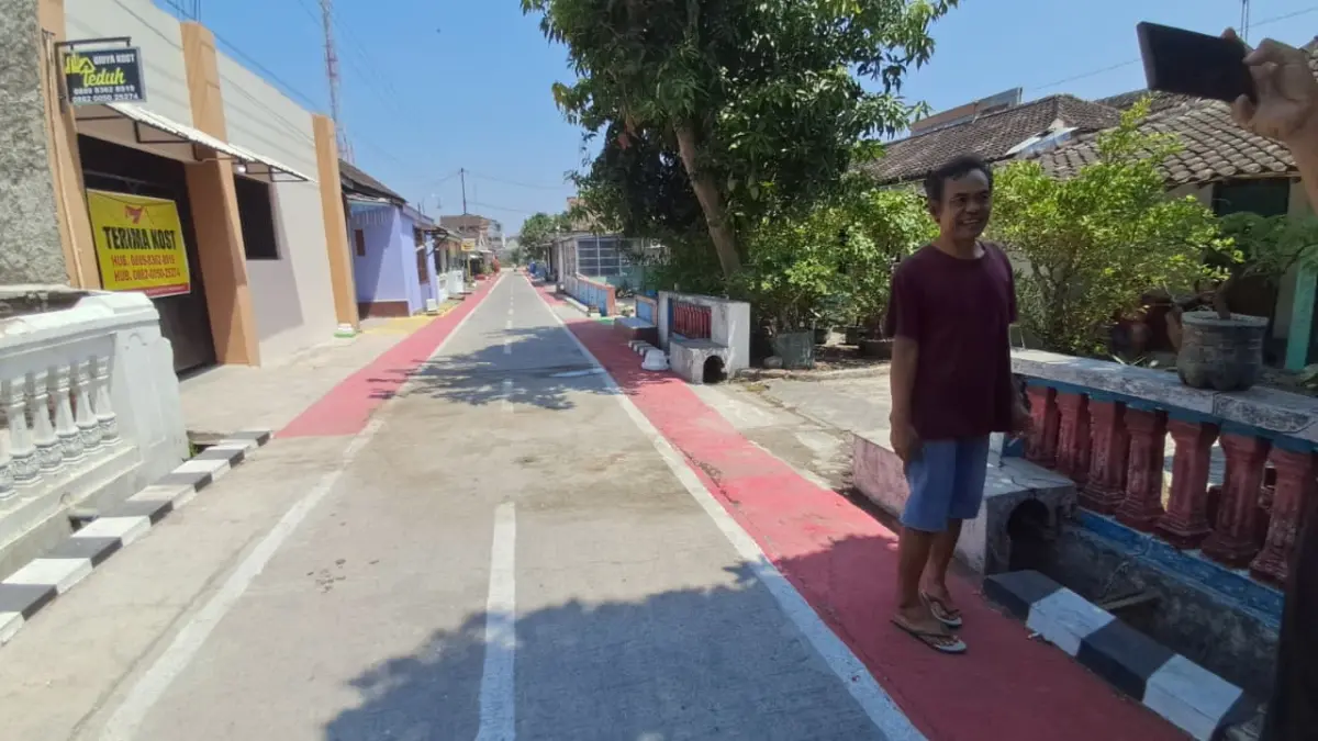 Lokasi S menikam Ngadiman, petani warga Dukuh Masaran RT 31, Desa/Kecamatan Masaran, Sragen, Minggu (13/9/2026). (AHMAD KHAIRUDIN/RADAR SOLO)