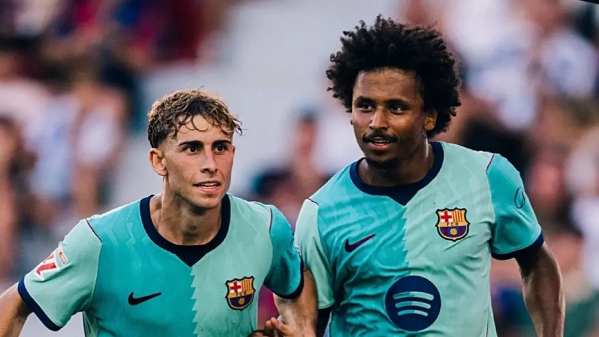 Pemain Barcelona merayakan golnya di La Liga. (Dok. Barcelona)