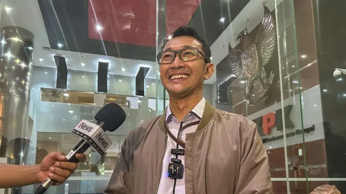 Juru Bicara Komisi Pemberantasan Korupsi Budi Prasetyo memberikan keterangan di Gedung Merah Putih KPK, Jakarta, Senin (14/9/2026). (ANTARA/Rio Feisal.)