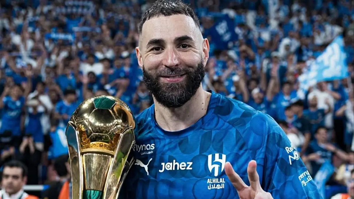 Karim Benzema saat berseragam Al Hilal di Liga Arab Saudi. (Instagram: @karimbenzema)