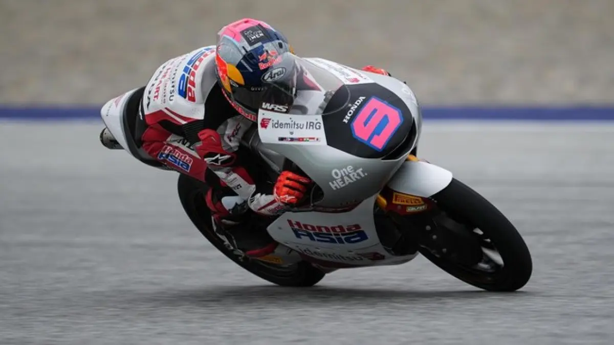Veda Ega Pratama P18 di Practice, Kini Berjuang Lewat Q1 Moto3 Austria 2026 demi Tiket Q2 (Dok. Honda Team Asia)