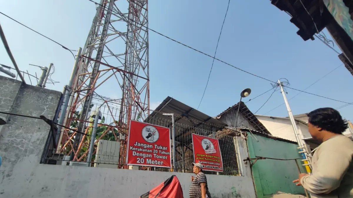 Perjuangan warga Bibis Baru, Nusukan, Banjarsari merobohkan dua tower BTS berbuah hasil.
