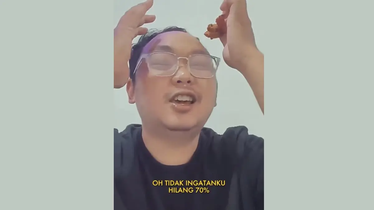Tangkapan layar video unggan GP, pegawai SPPG Bantul Yogyakarta yang mengolok-olok korban keracunan MBG dan diunggah Wapres Gibran. (DOK.INSTAGRAM GIBRAN)