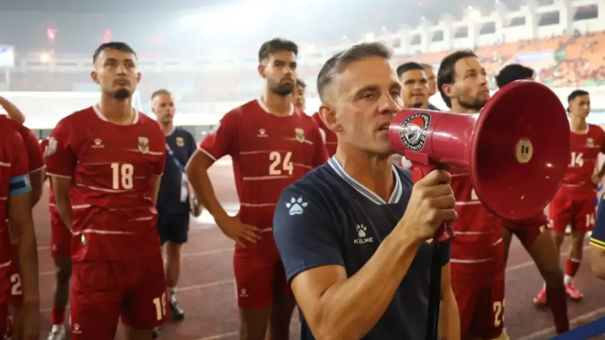 Pelatih Timnas Indonesia, John Herdman. (Dery Ridwansah/JawaPos.com)