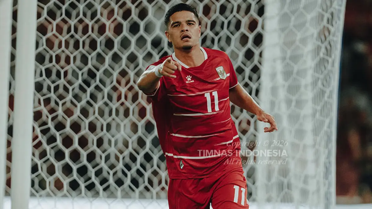 Ragnar Oratmangoen sumbangkan satu gol untuk Timnas Indonesia di babak pertama lawan Singapura. (Instagram Timnas Indonesia)