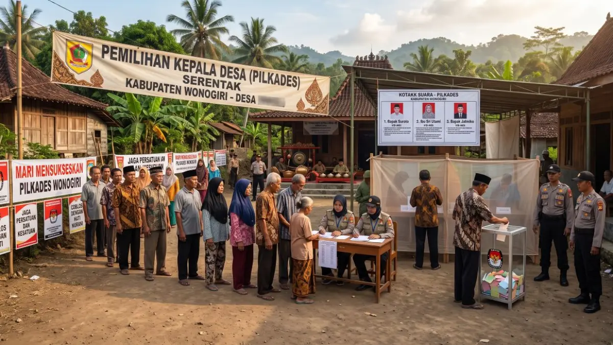 Ilustrasi Pilkades Serentak di Wonogiri