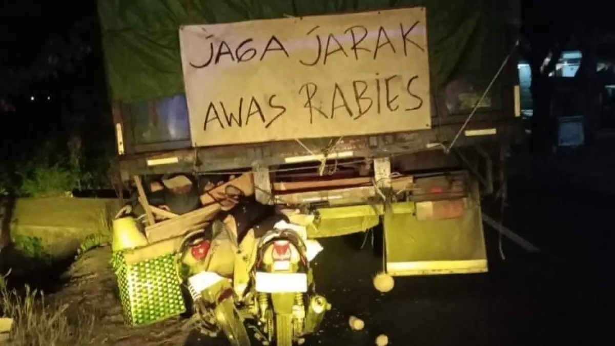 Kecelakaan di jalan Gabugan-Gemolong, Sragen beberapa waktu lalu yang dipicu penerangan jalan minim. (Ist)