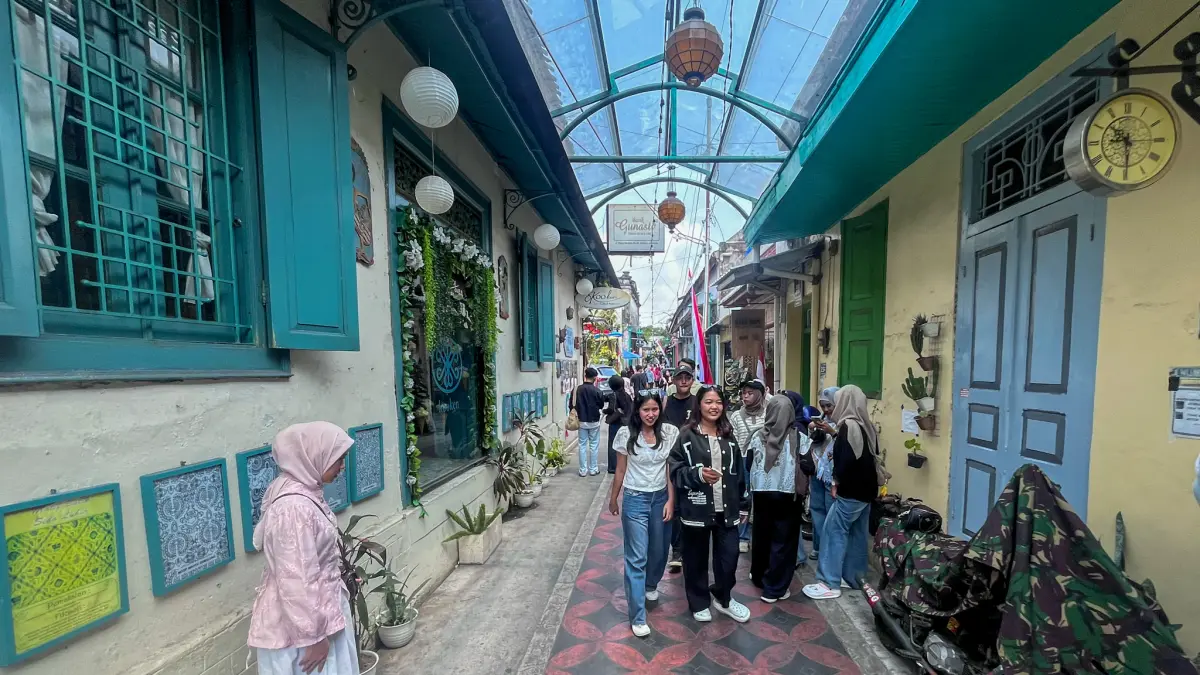 Suasana Kampung Batik Kauman. (M Ihsan/Radar Solo)