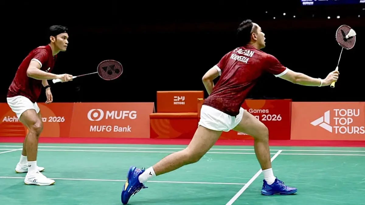 Pasangan Fajar/Fikri terjun di ajang Asian Games 2026.(Instaggam: @badminton.ina)