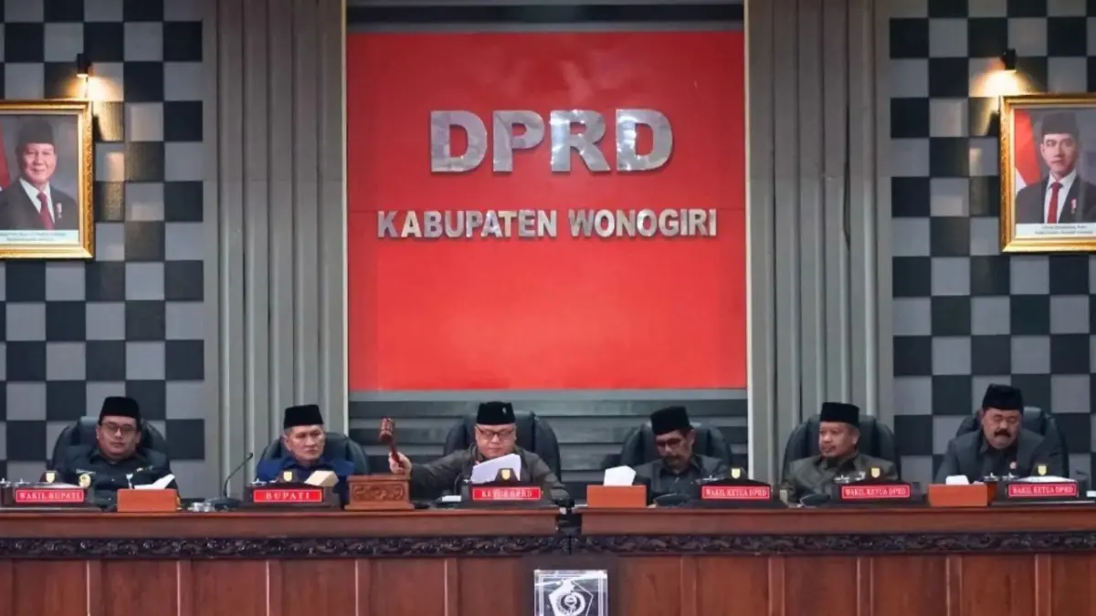 Rapat paripurna DPRD Wonogiri. (DOK. HUMAS DPRD KABUPATEN WONOGIRI)