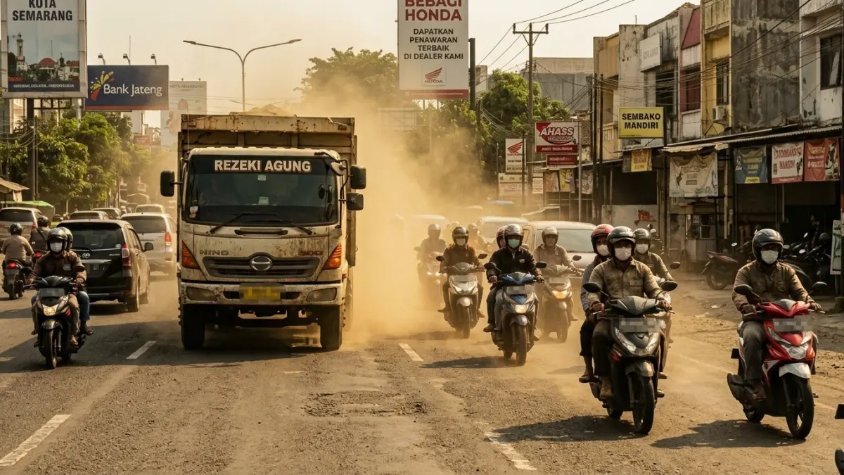 Berkendara Aman Saat Musim Kemarau dan Menghadapi Debu di Jalan (Astra Motor Jateng)