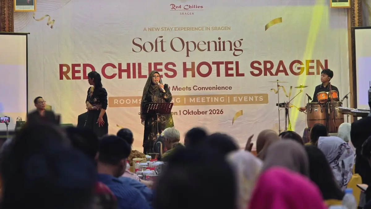 Soft opening Red Chilies Hotel Sragen, Kamis (1/10/2026). (Ahmad Khairudin/Radar Solo)