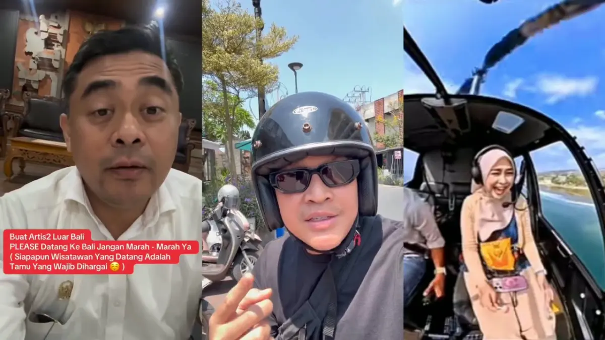 Protes dari dua selebritas dan klarifikasi Anggota DPD Bali. Sumber: Threads
