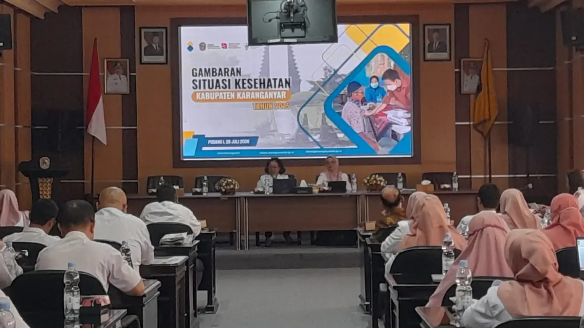 Dinkes Karanganyar gelar rakor penanganan TBC. (Rudi Hartono/Radar Solo)