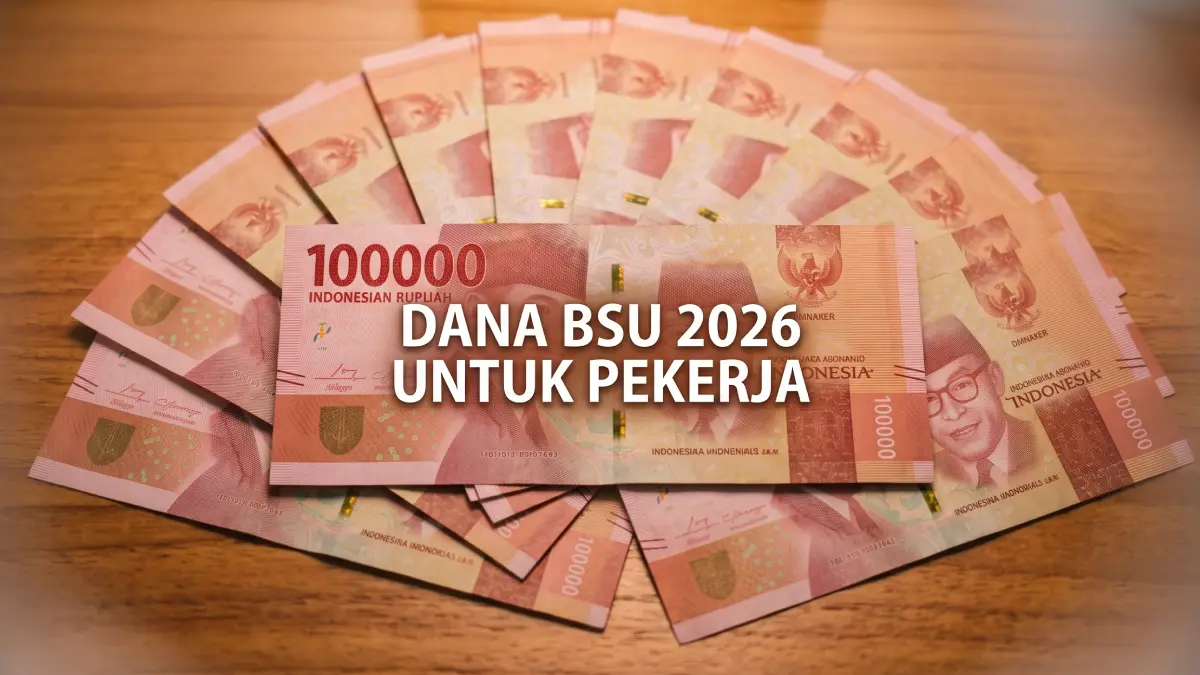Ilustrasi BSU 2026 untuk pekerja.
