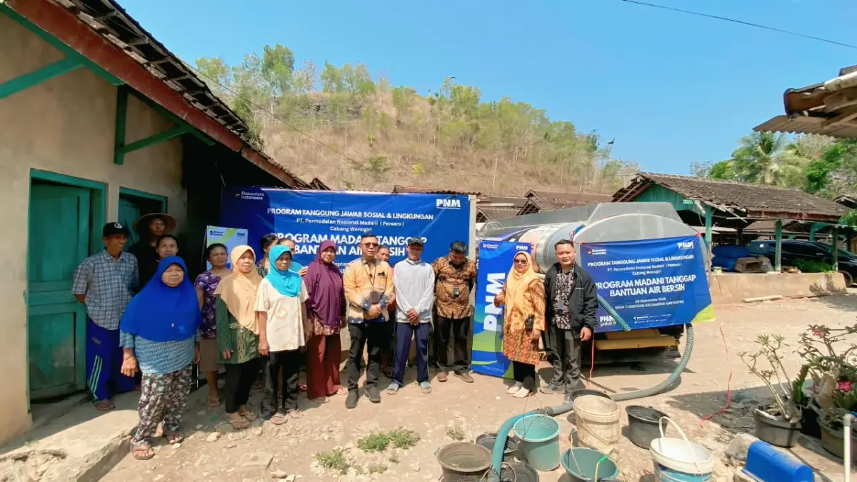 Hadapi Kemarau Panjang, Warga Tlogosari Dapat Bantuan Air Bersih dari PNM