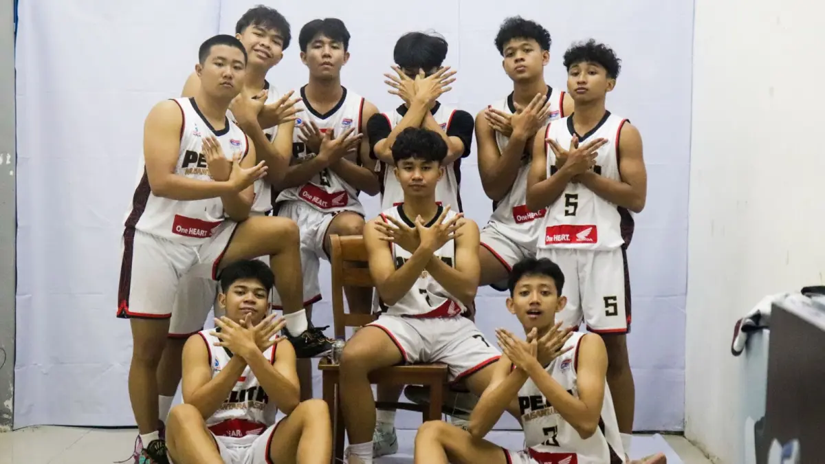 Tim basket putra SMA Pelita Nusantara Kasih Surakarta di ajang Honda DBL with Kopi Good Day 2026 Central Java-South. (Kumala Triswandaru/Radar Solo)