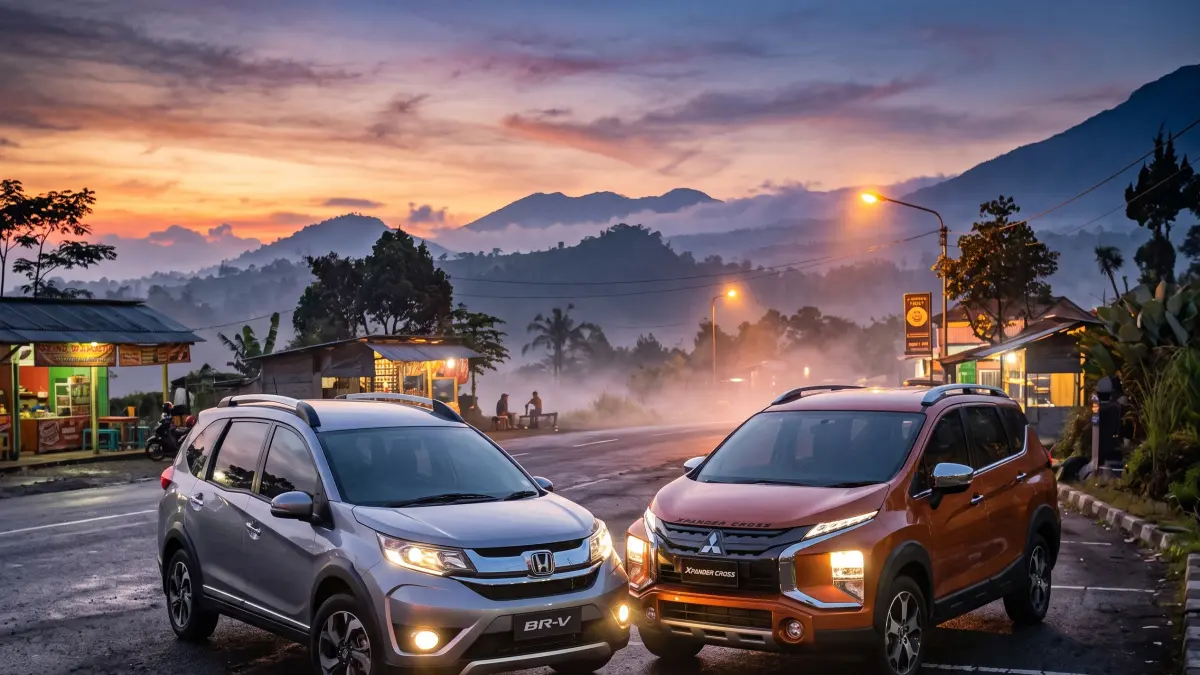 Honda BR-V 2020 vs Mitsubishi Xpander Cross 2020, Mana yang Lebih Irit dan Nyaman untuk Keluarga? (GEMINI AI)