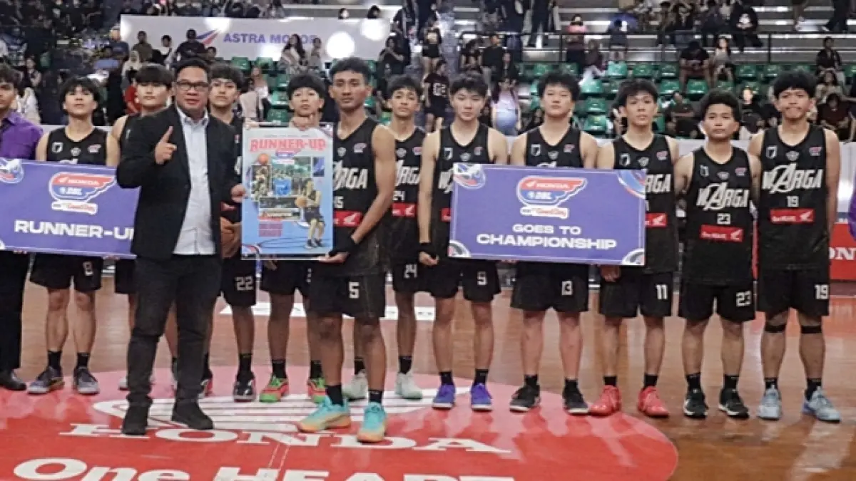 SMA Warga Surakarta jadi runner up  Honda DBL with Kopi Good Day 2026 Central Java-South. (Kumala Triswandaru/Radar Solo)