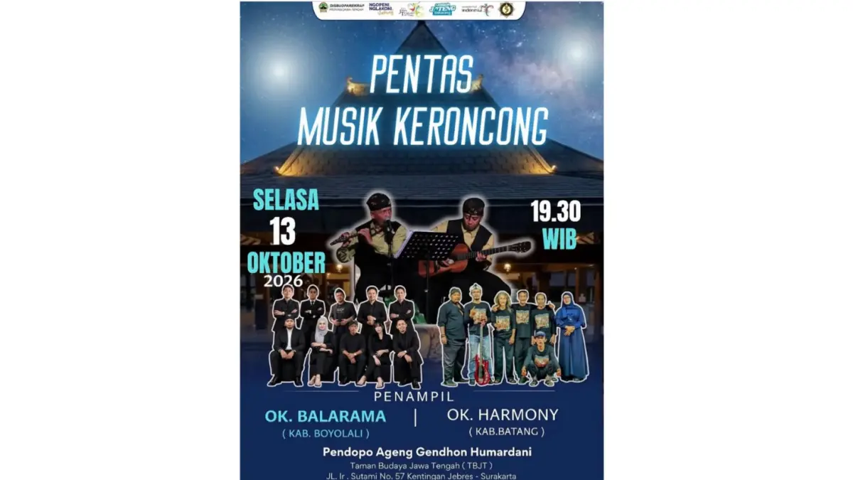 Pentas Musik Keroncong di Solo menghadirkan OK. Balarama dari Boyolali dan OK. Harmony dari Batang