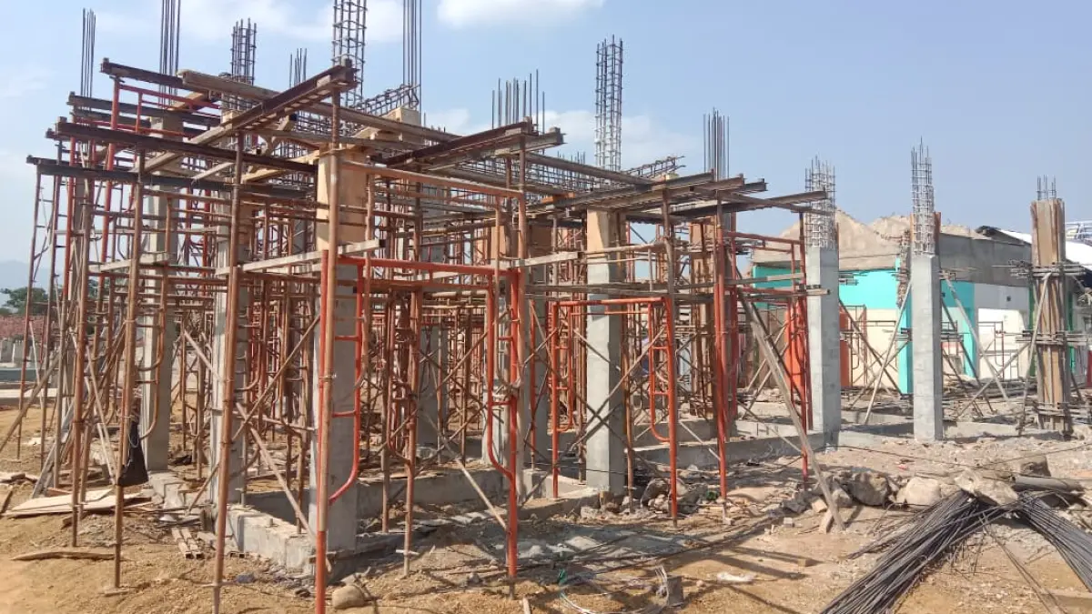 Progres Pembangunan Pasar Slogohimo Wonogiri Terus Dikebut