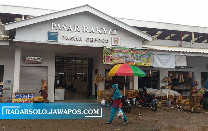 Kondisi Pasar Cepogo usai relokasi di Desa Jelok, Kecamatan Cepogo, Selasa (23/3). (TRI WIDODO/RADAR SOLO)