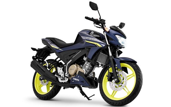 Warna baru Yamaha Vixion mattle blue, tampak lebih berkelas.