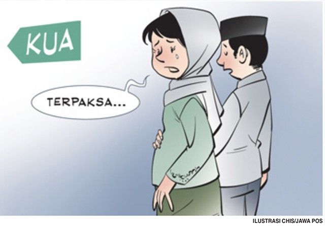 Ilustrasi nikah dini (JawaPos.com)
