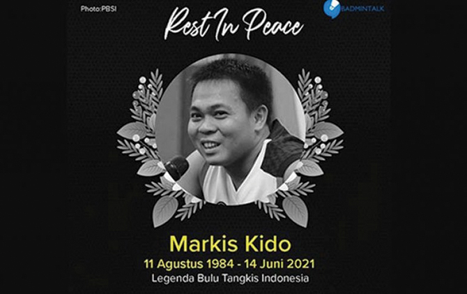Markis Kido meninggal dunia karena serangan jantung.
