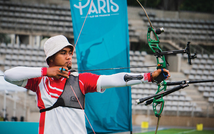 KERJA KERAS: Alviyanto Bagas Prastyadi masuk skuad panahan di Olimpiade Tokyo 2020.  (DOKUMEN PRIBADI)