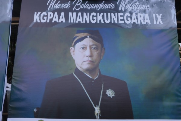KGPAA Mangkunegara IX meninggal dan akan disemayamkan di Pura Mangkunegaran. (M. IHSAN/RADAR SOLO)