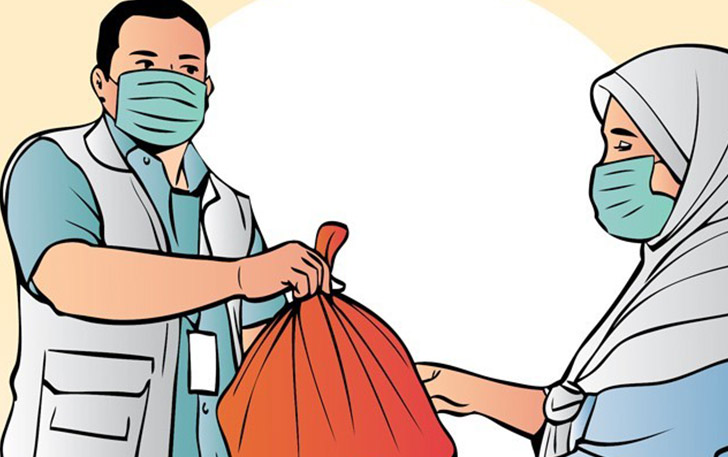 Ilustrasi bansos. (JawaPos.com)