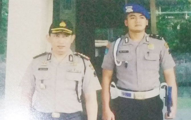 Ilustrasi Iptu Joko Agus (kanan) bersama Jenderal Listyo Sigit saat masih menjabat Kapolresta Surakarta.