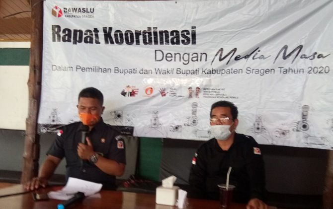 Bawaslu Sragen gagal membawa sejumlah kasus dugaan pelanggaran Pilkada Sragen ke ranah pidana.