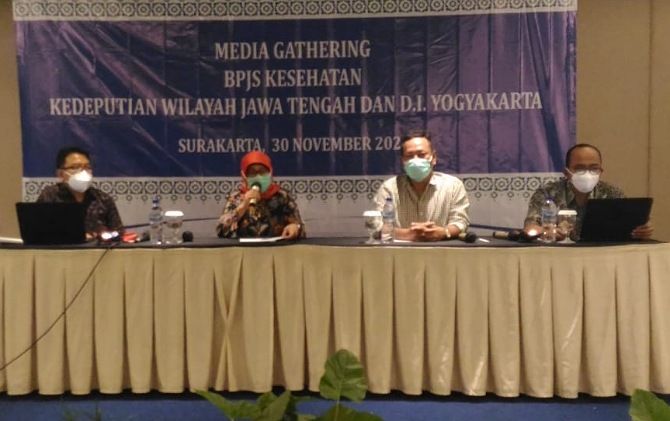 BPJS Kesehatan Kedeputian Wilayah Jateng dan DIY saat menggelar gathering, kemarin.