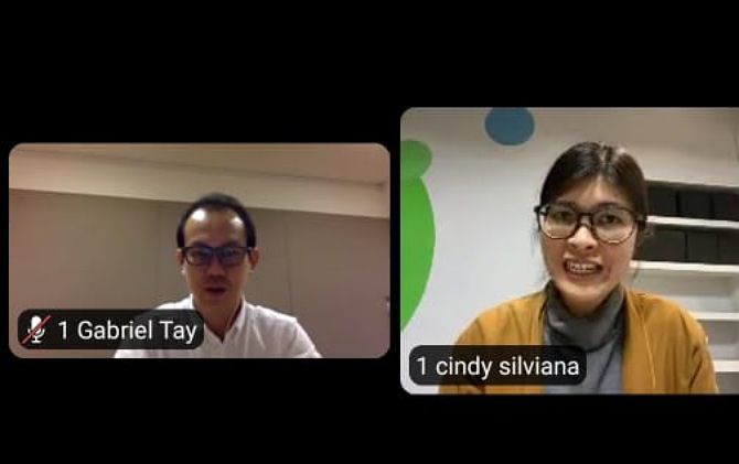 BAGI ILMU: Webinar membedah tentang content creator handal di media sosial, Rabu (4/11).
