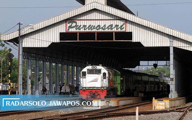 Ilustrasi Stasiun Purwosari.