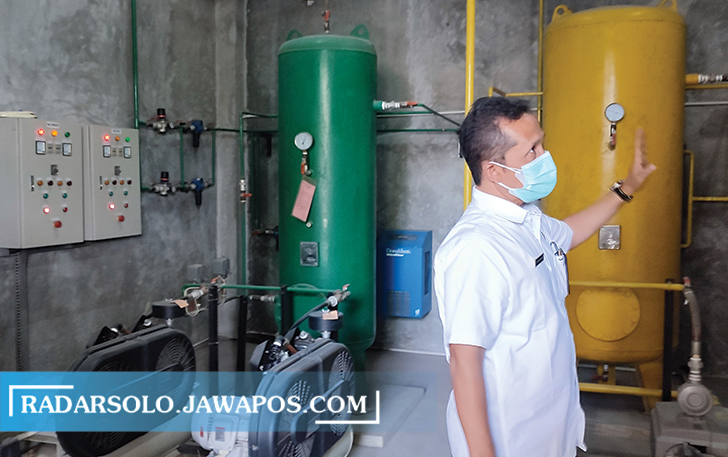 Ruang oksigen perlu direnovasi menyesuaikan oksigen generator. (AHMAD KHAIRUDIN/RADAR SOLO)