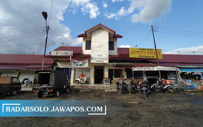 Pasar Sidoharjo bakal ditutup Senin pekan depan untuk langkah sterilisasi.