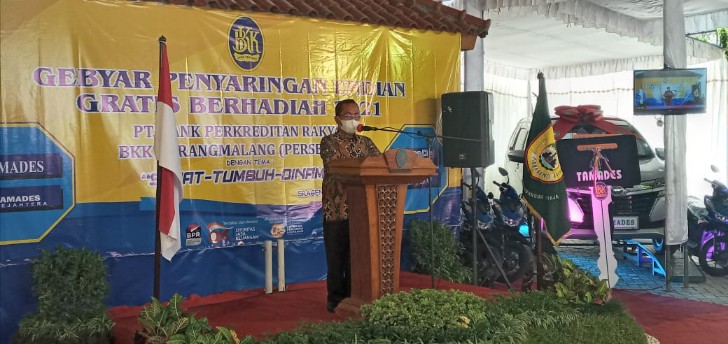 Gebyar Undian Berhadiah PT BPR BKK Karangmalang. (AHMAD KHAIRUDIN/RADAR SOLO)